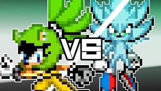Surge Vs Nazo - Short Sonic Sprite Animation Animated by 𝔻𝟛𝔽!ℕ𝕋𝕐