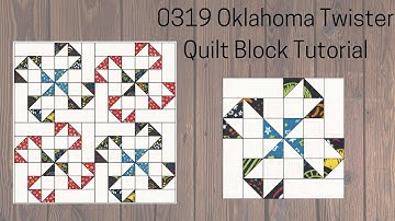 0319 Oklahoma Twister Quilt Block Tutorial | Block of the Day 2023 | Quilting Tutorial | AccuQuilt