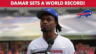 Damar Hamlin Breaks A World Record In CPR Training! | Buffalo Bills