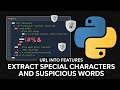 How to Extract Special Characters and Suspicious Words from URLs Using Python explained in hindi