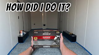 Applying GARAGE FLOORING To My NEW ENCLOSED CARGO TRAILER | UTV