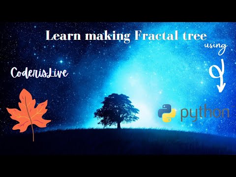Learn making Fractal Tree using Python Turtle #turtle graphics #CoderisLive #tree #python #graphics