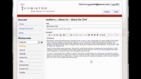 moBistro - Lesson 05 - Add Generic Content