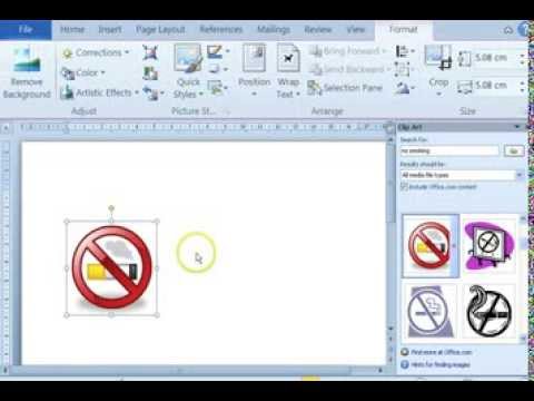 Mudah Membuat Tanda Dilarang Merokok Smoking Ms Word Gambar