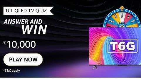 Amazon TCL QLED TV Quiz Answer Today I Amazon Quiz Today