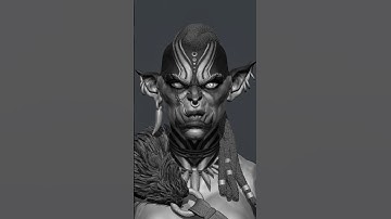 lady orc #orc #timelapse #3d #digitalart