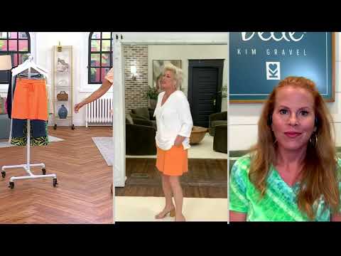 Belle Beach by Kim Gravel Poolside Terry Drawstring Short Skirt on QVC @QVCtv