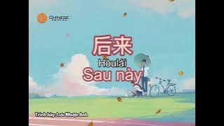 [Pinyin   Vietsub] Học tiếng Trung qua bài hát Sau này 后来 Lưu Nhược Anh