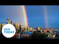 Stunning double rainbows stretch across the sky | USA TODAY