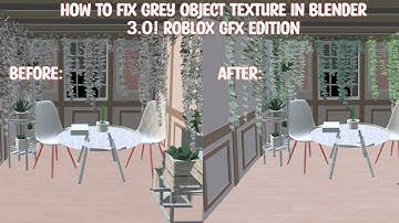 How to fix grey object texture in blender! Blender 3.0 |Roblox GFX Edition|