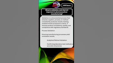 What is Validation in GMP? | Key Concepts Explained #GMPValidation #Pharma #QualityAssurance