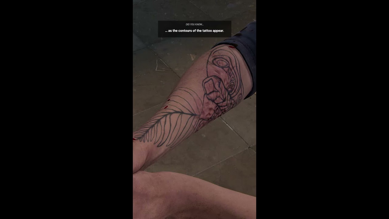 STAGES OF ELLIE'S TATTOO - The Last of Us Part II - DIG #Shorts