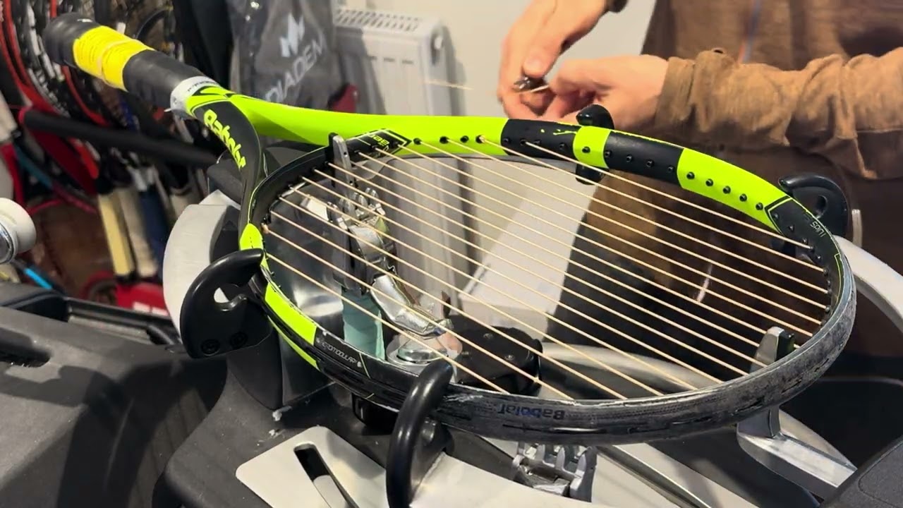 How to re-string a Babolat Pure Aero tennis racquet