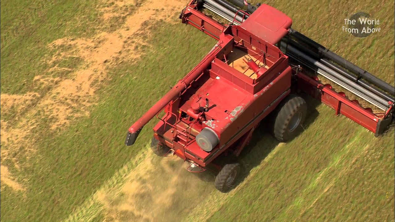 world culture theory Harvesting in Oklahoma from Above in High Definition (HD)