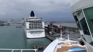 Cruise Ship &quot;Disney Magic&quot; Sail Away • Barcelona, Spain • Transatlantic Voyage • Aug 19, 2007