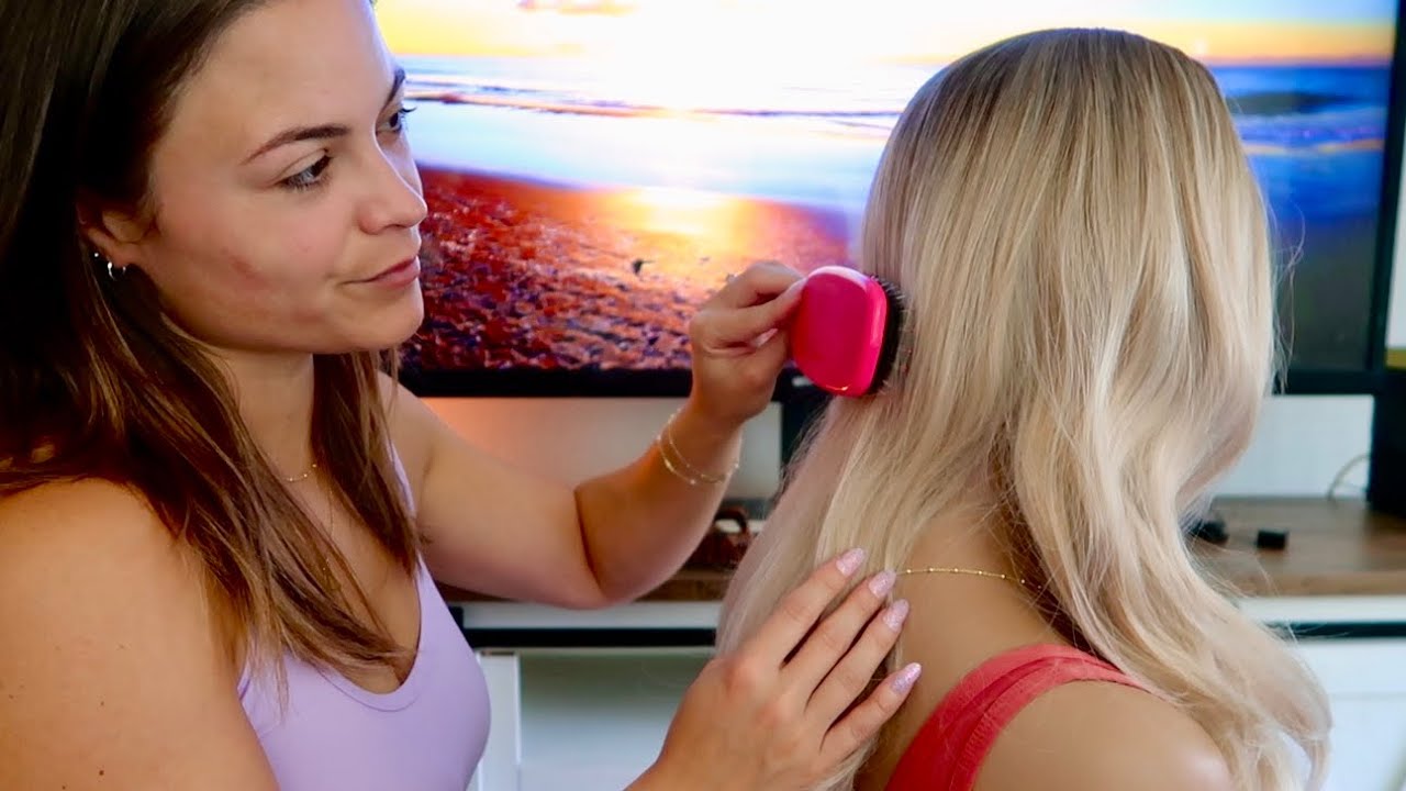 ASMR | Best Friend Plays With Your Hair | Hair Brushing, Scalp Massage, Back Scratching