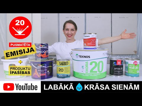 Video: Ūdens bāzes interjera krāsa