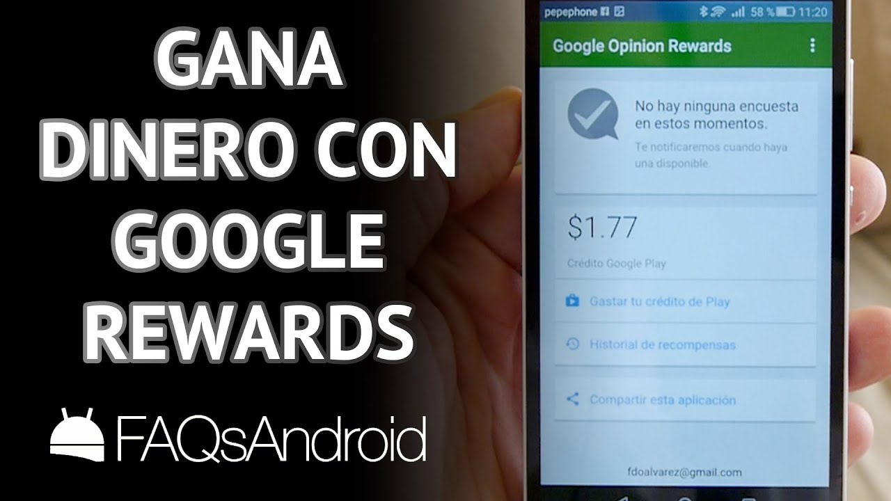 Gana dinero en Android con la app gratis de Google Opinion Rewards