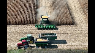 Harvesting (Combining) Corn for 4 Hours.(ASMR)