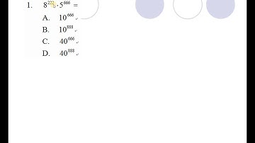 2016 HKDSE Maths Core Paper 2 Solution q1, Law of Indices(指數定律)