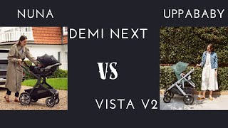 NUNA Demi Next vs UppaBaby Vista V2 Detailed Review: Which Stroller Wins? | Destinationbabykids.com