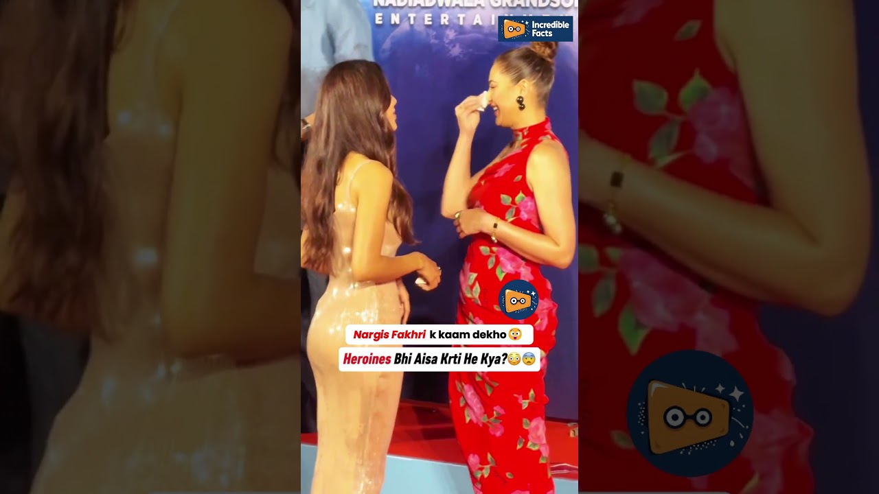 Nargis Fakhri Caught on Camera Pulling Tissue from Dress Event | Viral Moment 