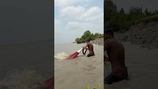 Net catch river monster fish #shorts #fishingvideo #riverfishing #fishing #fishinglife #netfishing
