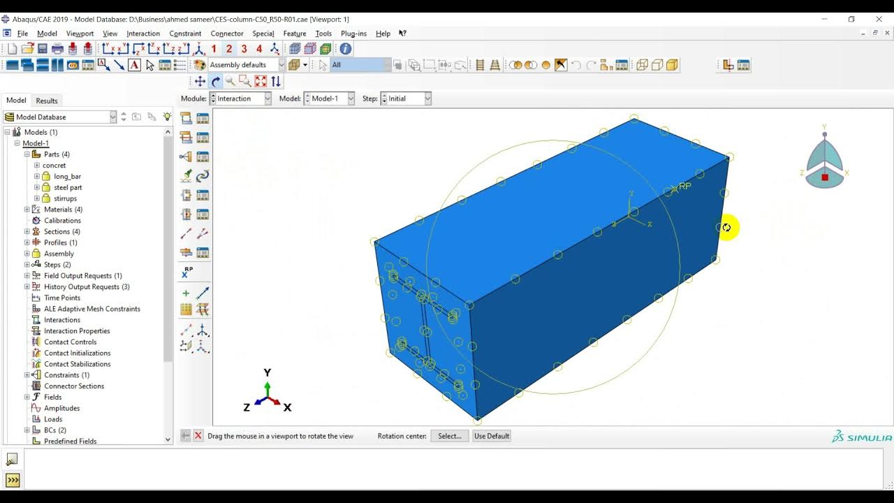 How to set a Reference Point in Abaqus YouTube