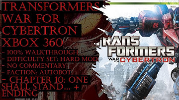 Transformers War for Cybertron Xbox 360 (Hard) 100% Walkthrough Part 10 + Ending (No Commentary)