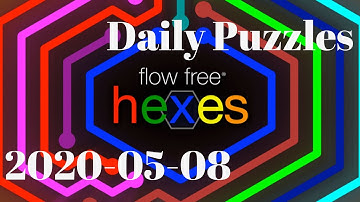 Flow Free Hexes - Daily Puzzles - 2020-05-08 - May 8th 2020