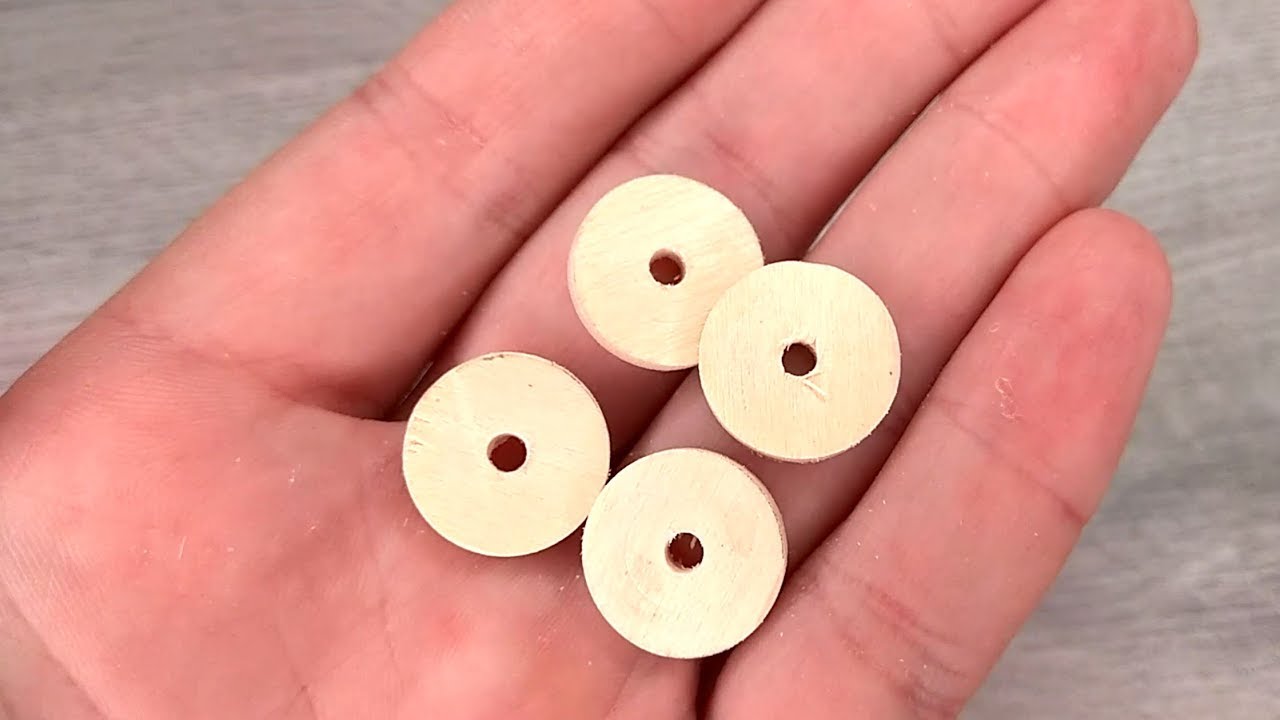 How to make Wooden Toy Wheels DIY YouTube