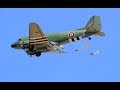 WW2 MULTIPLE RC GIANT SCALE BOMBERS & TRANSPORT INC PARACHUTE DROP - LMA ELVINGTON - 2017