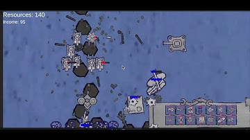 Simple RTS prototype. End game, losing to a bot