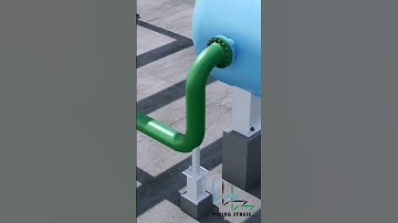 Piping design of a horizontal vessel and supporting according to the fixed saddle. #pipingstress