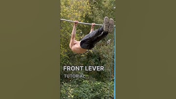 FRONT LEVER Tutorial #calisthenics #frontlever