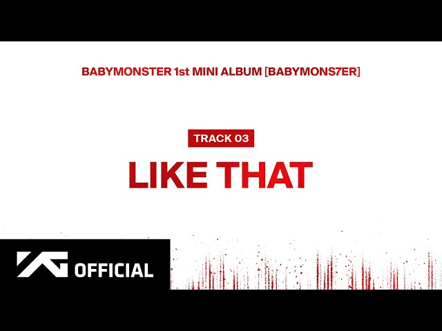 BABYMONSTER - ‘LIKE THAT’ (Official Audio) class=