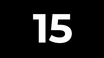 Simple 15 second countdown 4K with beep