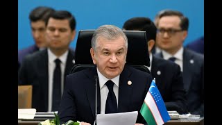 Özbekistan Cumhurbaşkanı Şevket Mirziyoyev  TDT Olağanüstü Zirvesinin başkanlığını yaptı