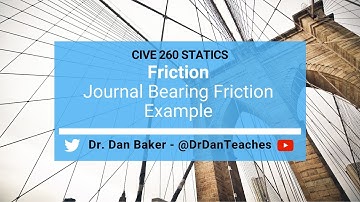 Statics: Friction - Journal Bearing Friction Example