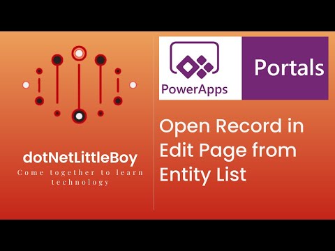 3 different ways to open record in Edit Page From Entity List| MS CRM Dynamics 365| Power App Portal