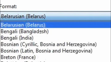 How to Change windows 7 region and language format to bengali ( Bangladesh )