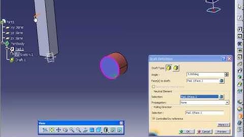 Catia V5 Tuorial-64 Draft Angle