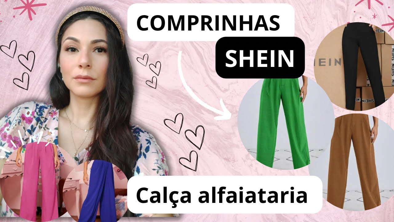 COMPRINHAS SHEIN . As calças de ALFAIATARIA mais lindas da Shein 🥰.