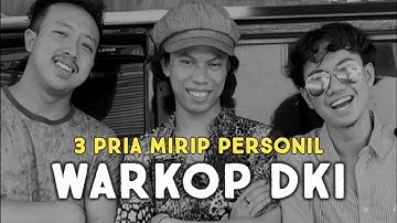 Tiga Pria Mirip Personil Warkop DKI Dono Kasino Indro