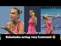 Aryna Sabalenka Acts very Frustrated and Angry during her match in Miami Open 2026