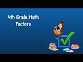 4th Grade Math Factors