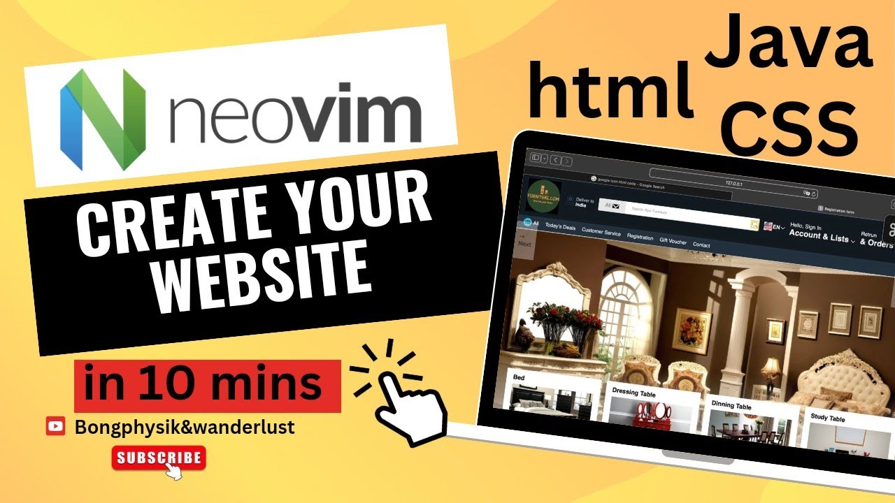 Create Your Website on Neovim Efficiently | Java, html, & css | Livestream | Overview | nvim