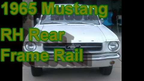 1965 Mustang RH Rear Frame Rail Installation