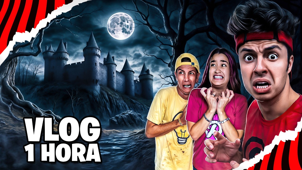 24 HORAS EM UM CASTELO COM A EMILLY VICK, LEOZINHO, RAFA E LUIZ! (VLOG DE 1 HORA)