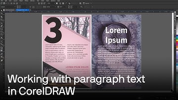 How to add, manage, and format paragraph text in CorelDRAW | Tutorial